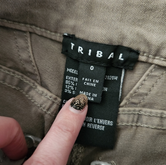 NWT TRIBAL Pull On Pant Moss Green - Picture 4 of 6